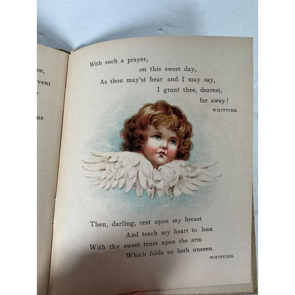 Mizpah Antique‎ Angel Gift Book HC Holiday Publishing Co NY Victorian Religious